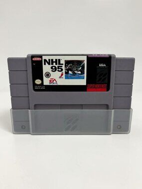 Super Nintendo NHL 95 SNES Game Cartridge Tested Only Working Authentic Hockey